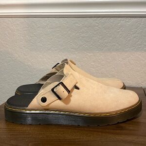 Sand color. Carlson Suede Casual Slingback Mules. Size 13 Men’s.
